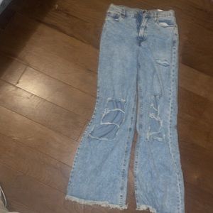 Still new never worn blue wide leg jeans
